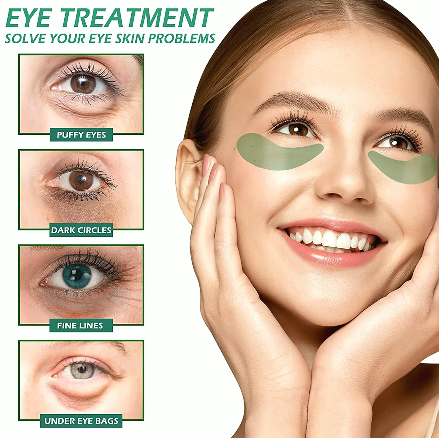 Rejuvenating Under-Eye Patches with Collagen, Hydrating Solution