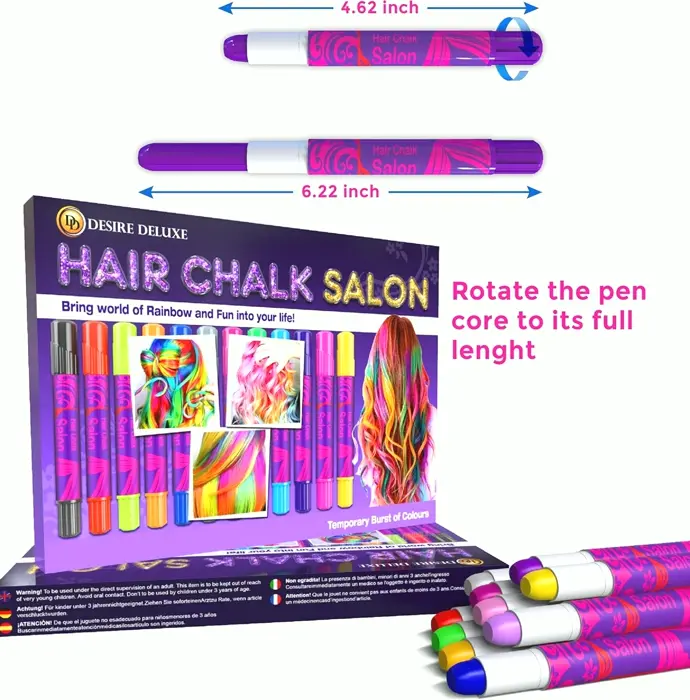Crave Deluxe Hair Chalk Kit for Girls