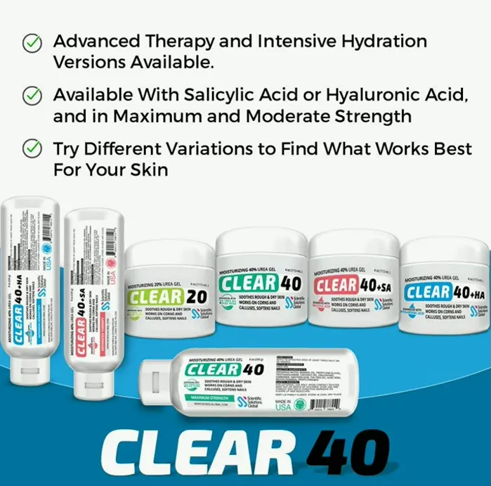 40 Percent Urea Gel w/ Hyaluronic Acid & T-Tree Oil