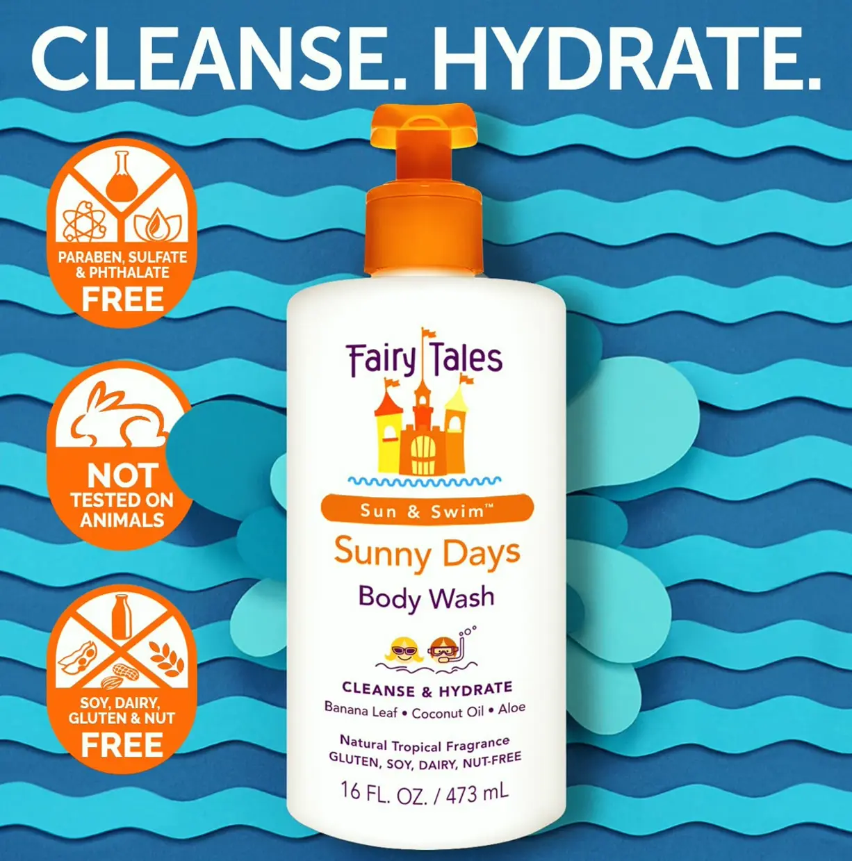 Fairy Tales Chlorine Removal Body Wash For All Ages 16oz