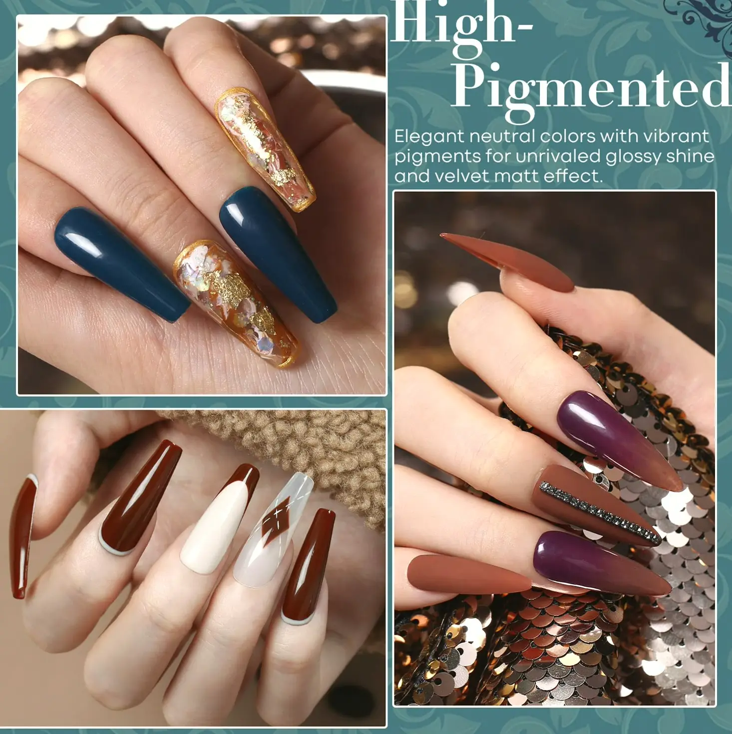 Modelones Polish Kit in 6 Deep Shades